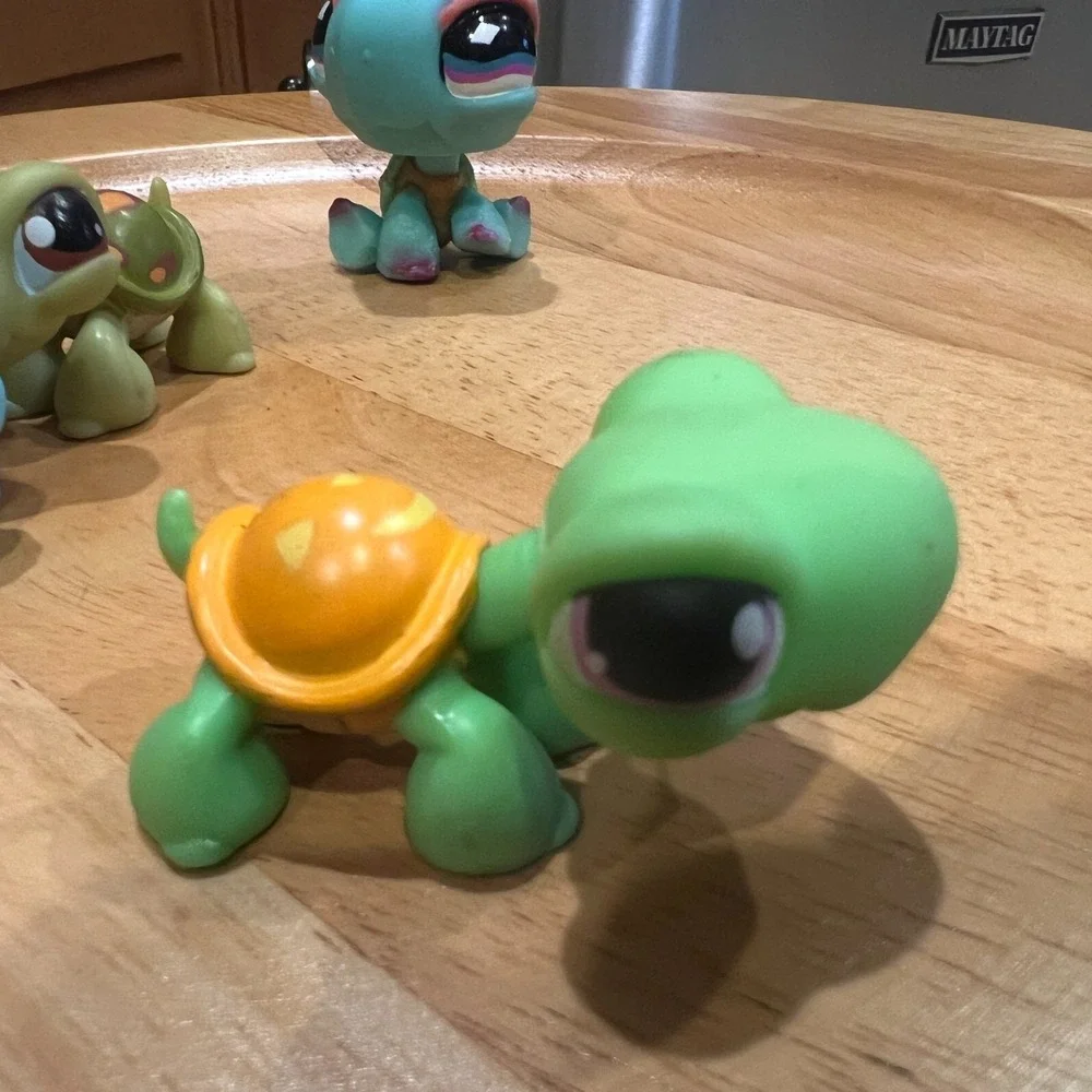Littlest Pet Shop Reptile Lot Turtle Gecko Salamander Snail LPS Hasbro 5pc